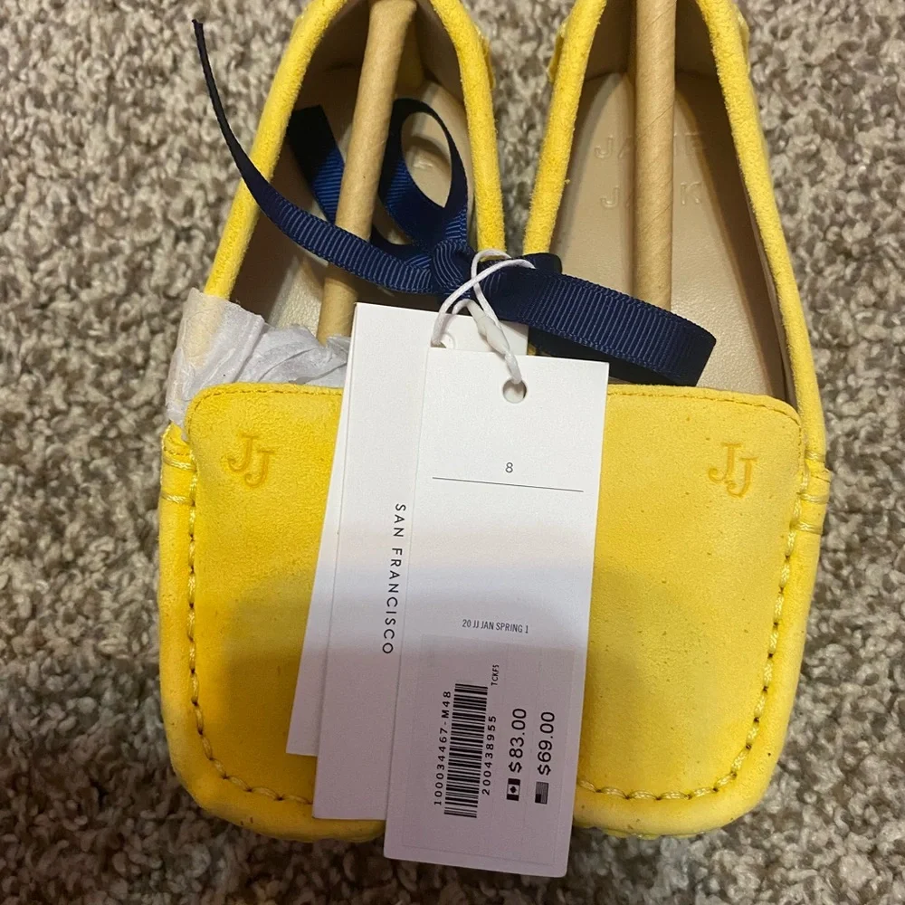 Janie and Jack Bright Yellow Kids Slippers